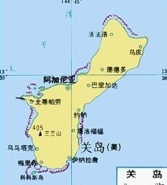 关岛地图